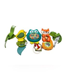 Infantino Fox Owl Bird Stroller Toy Activity Toy Clip On